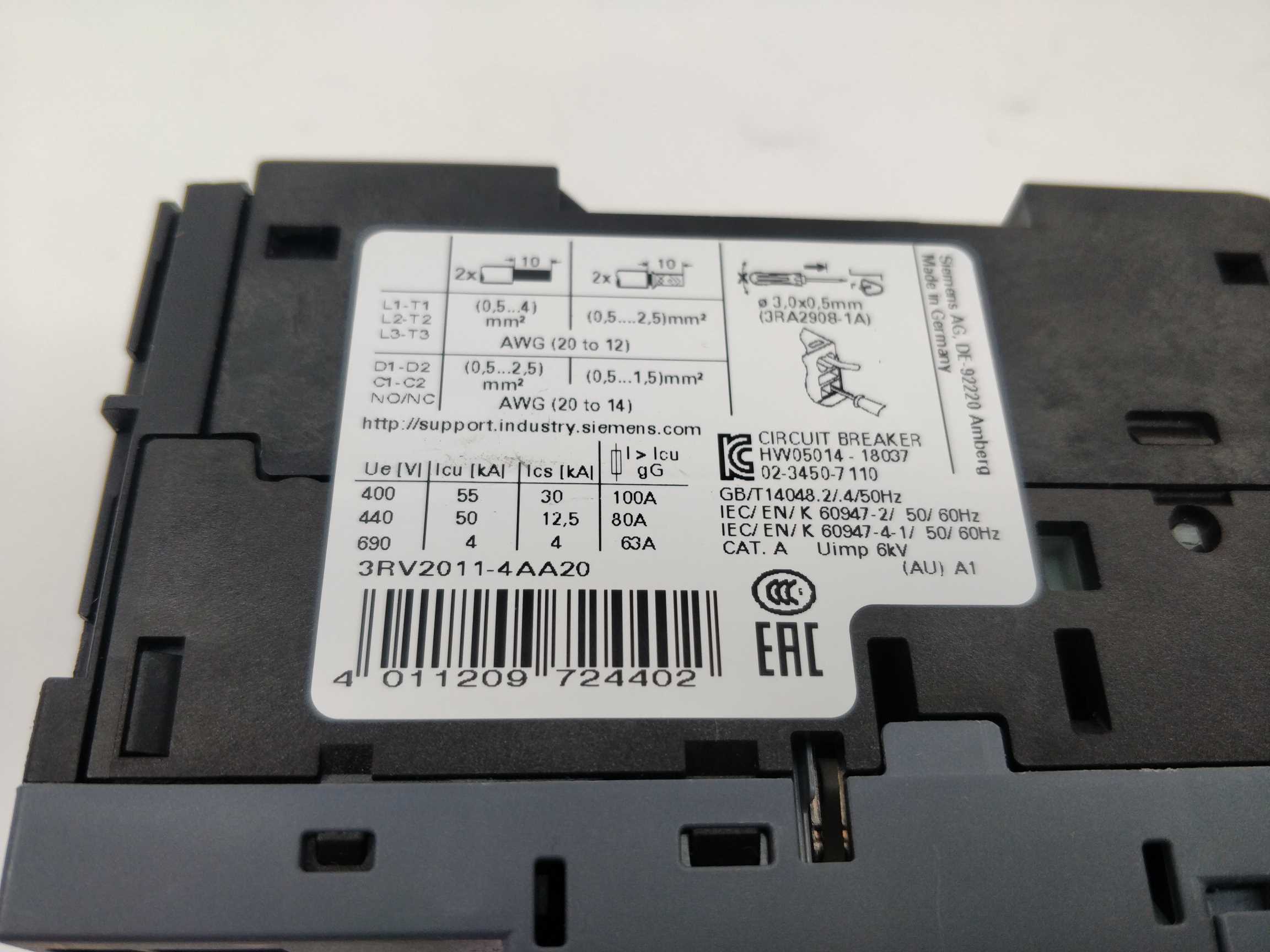 siemens-3rv2011-4aa20-circuit-breaker-with-3rv2917-5aa00_2.jpg Siemens 3RV2011-4AA20 Circuit breaker with 3RV2917-5AA00