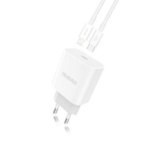 Dudao A8SEU-1M Adapter 20Watt med 1 m Lightning Kabel