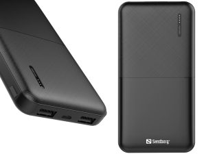 Powerbank Sandberg 10.000 mAh, Sort Hot på udsalg