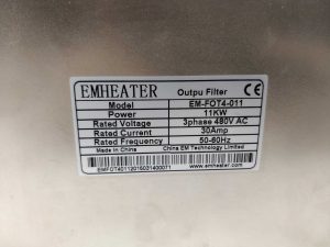Emheater EM-FOT4-011 Output Filter 11KW 4PH 480V AC 30A 50-60Hz Hot på udsalg