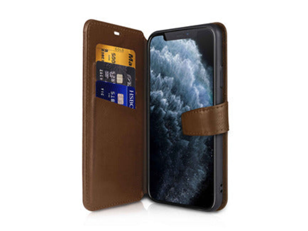 ITSKINS BOOK Flipcover til iPhone X/Xs - Brun