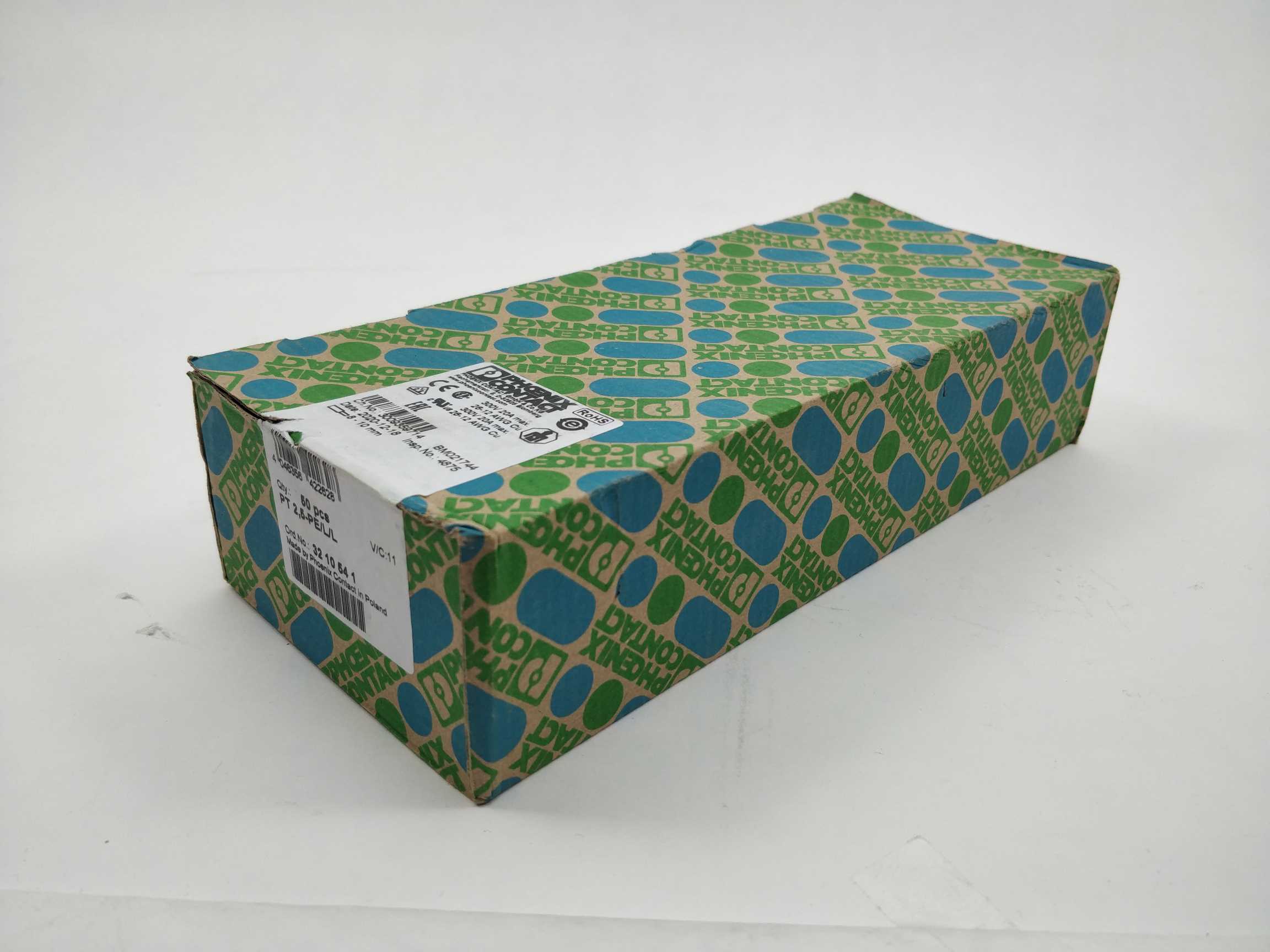 Phoenix Contact PT2,5-PE/L/L Ground terminal 50 Pcs. på udsalg