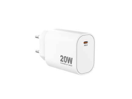 sinox-230v-usb-c-pd-oplader-20w-hvid_0.png Sinox 230V USB-C PD oplader 20W Hvid