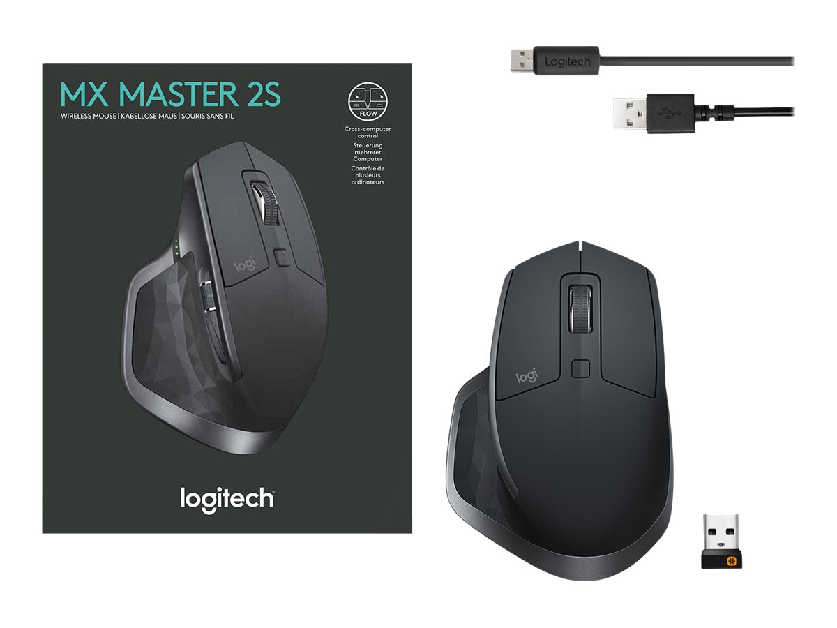 Mus Logitech MX Master 2S Laser Trådløs Sort