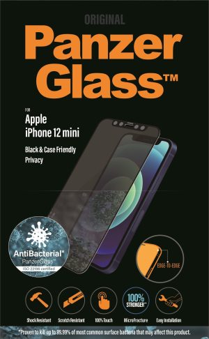 PanzerGlass™ iPhone 12 mini Privacy, Sort