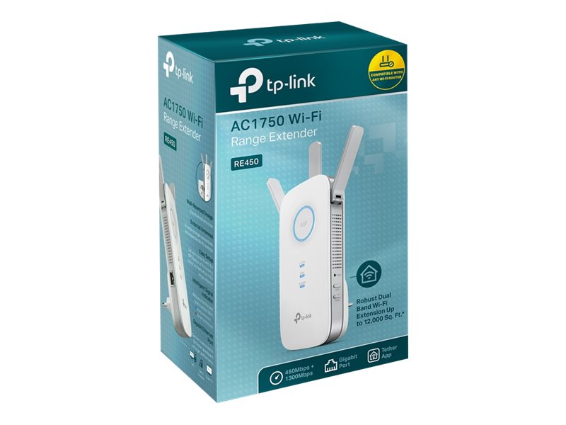 TP-Link RE450 WiFi-rækkeviddeforlænger Ekstern