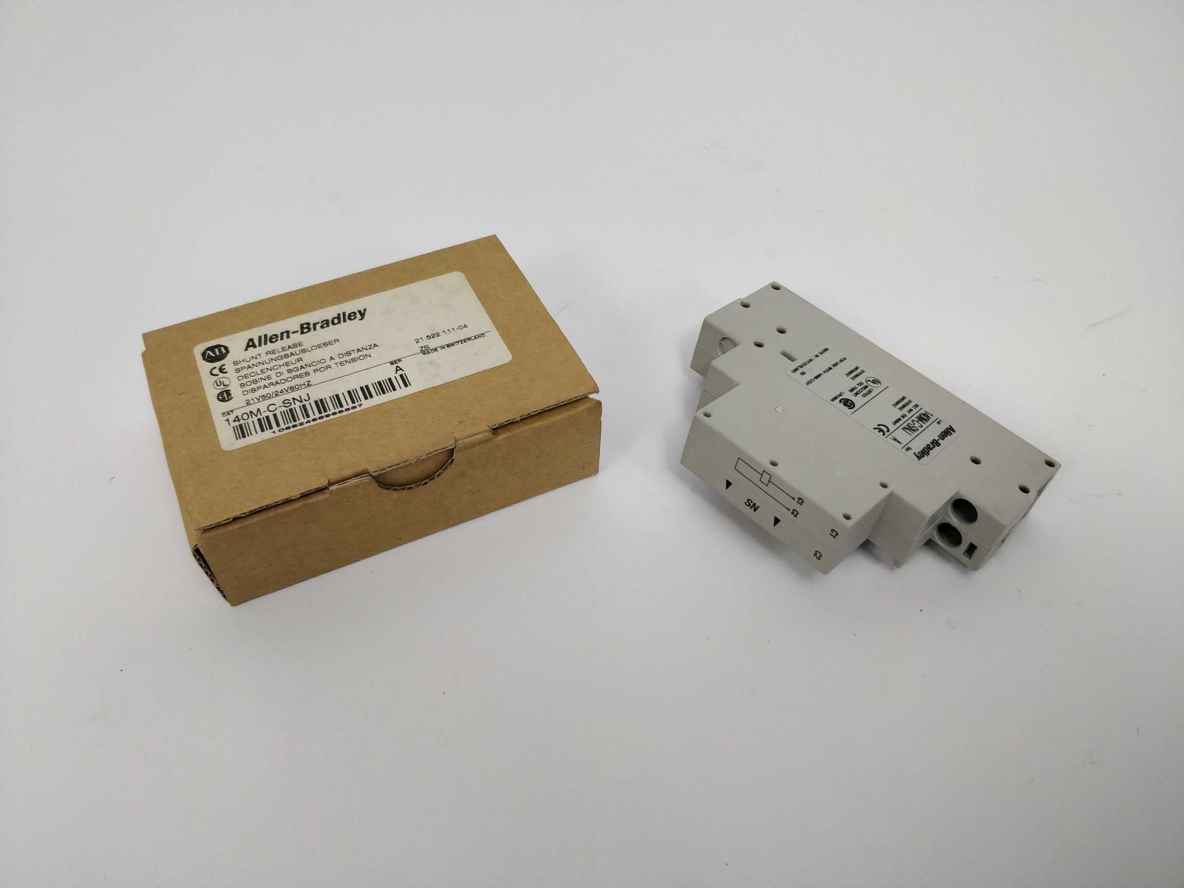 AB 140M-C-SNJ Shunt release Ser.A 21V50/24V60Hz Hot på udsalg