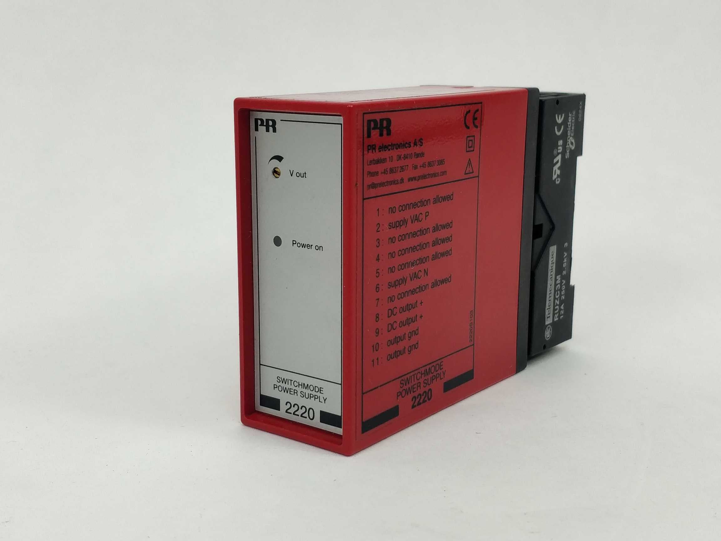 PR Electronics 2220B_ Switchmode power supply with RUZC3M Levere
