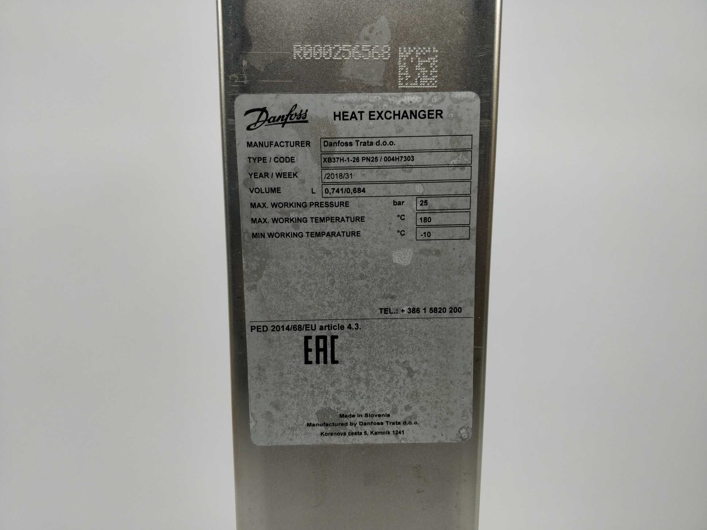 Danfoss 004H7303 XB37H-1-26 PN25 Heat exchanger Levere