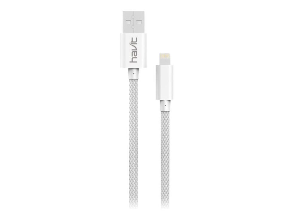 havit-lightning-cable-sleeved-white_1.jpg Havit Lightning cable sleeved - White