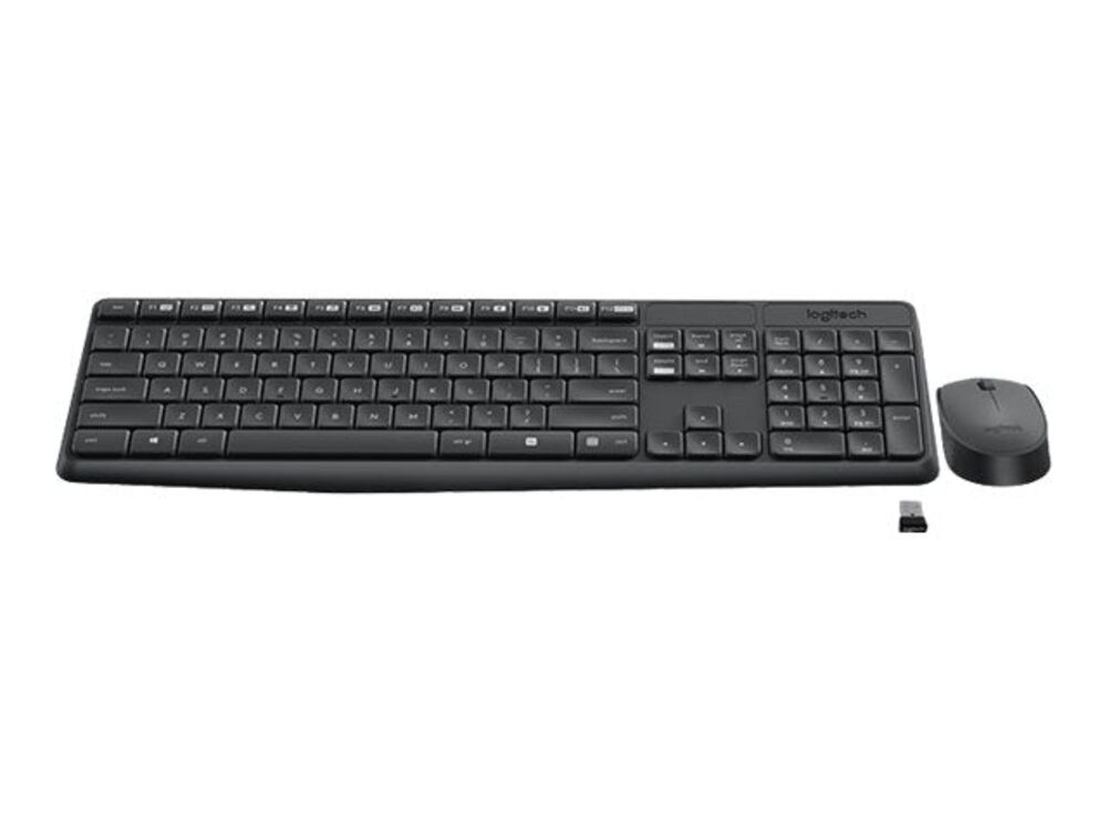 Logitech MK235 Tastatur og mus-sæt, Trådløs