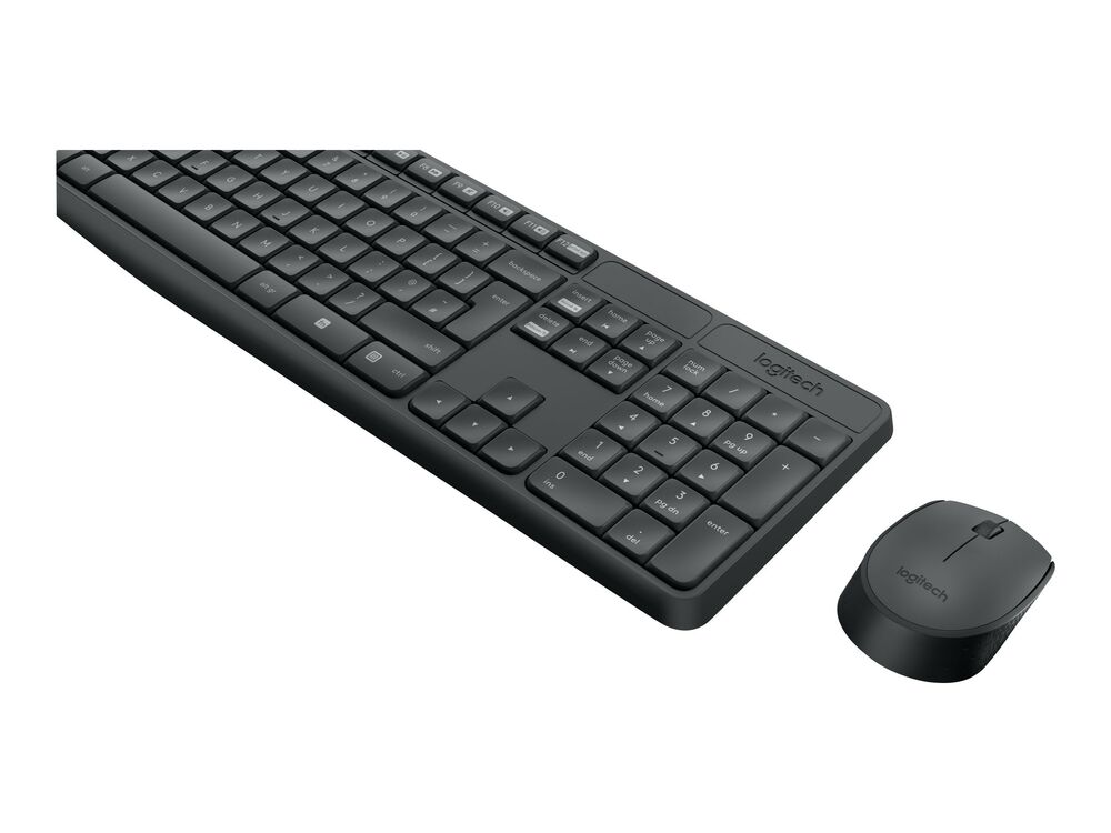 Logitech MK235 Tastatur og mus-sæt, Trådløs