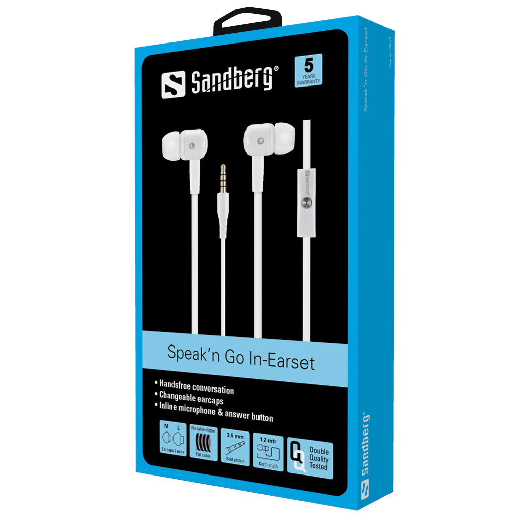Speak'n Go In-Ear, White Levere