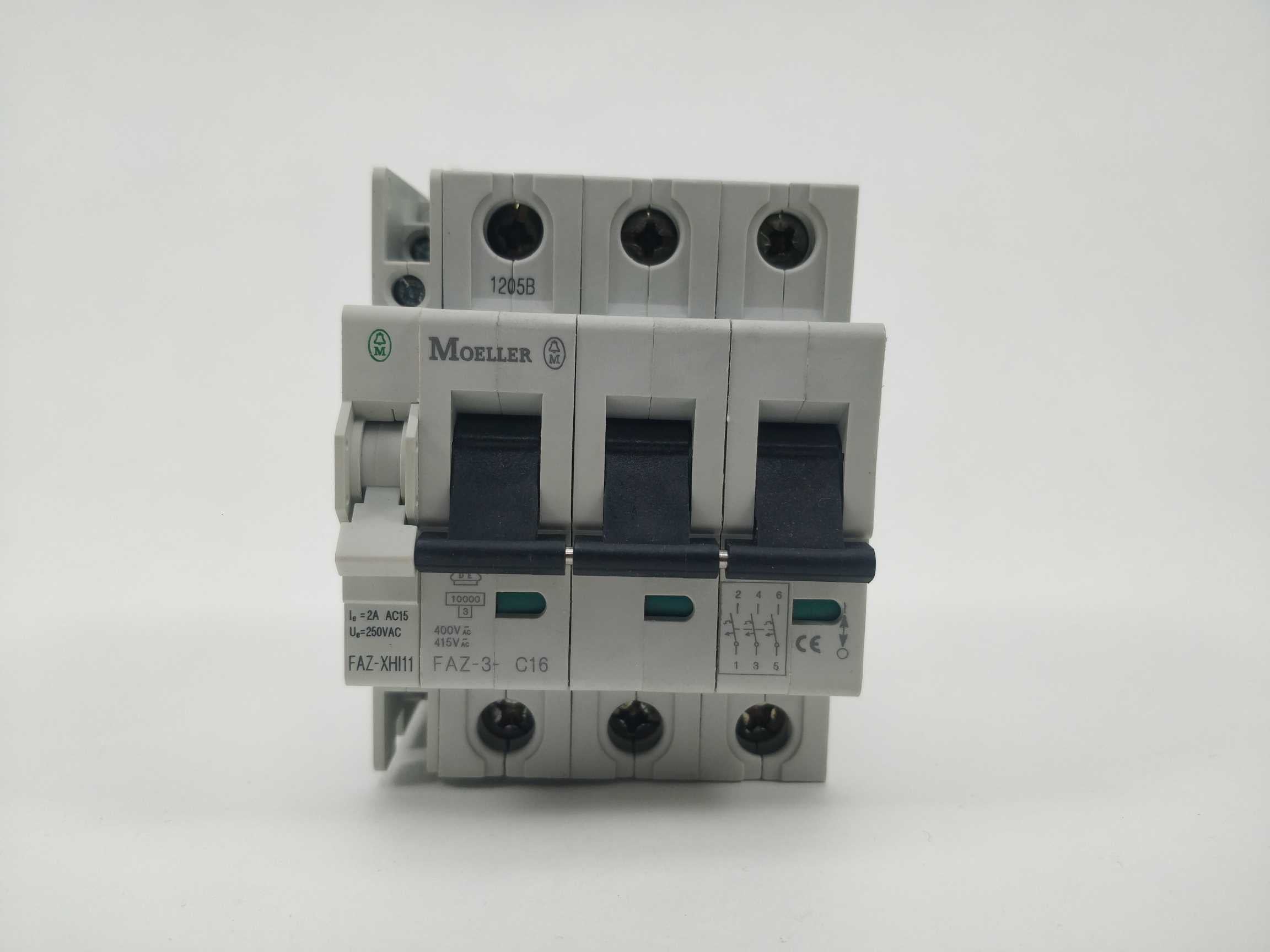 moeller-faz-3-c16-with-faz-xhi11-circuit-breaker_2.jpg MOELLER FAZ-3-C16 with FAZ-XHI11 Circuit Breaker