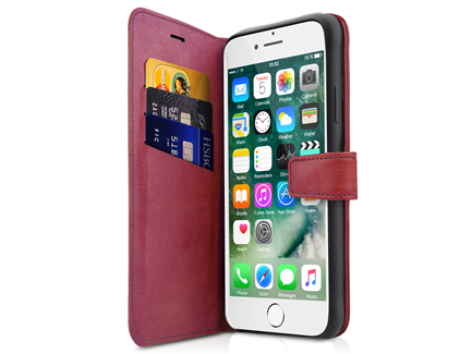 ITSKINS BOOK Flipcover til iPhone 6/6s/7/8/SE2/SE3 - Rød