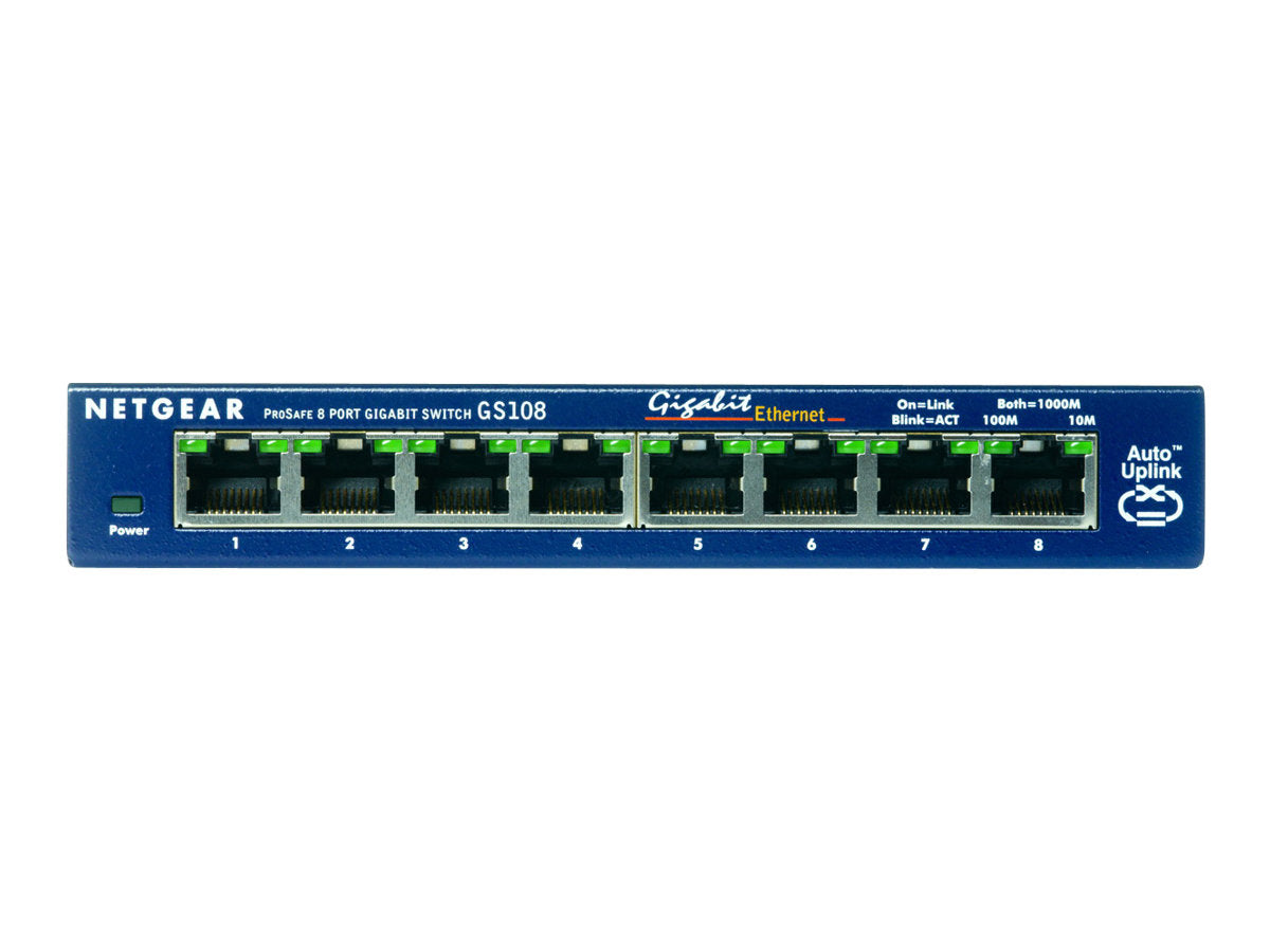Switch NETGEAR GS108 8-porte Gigabit