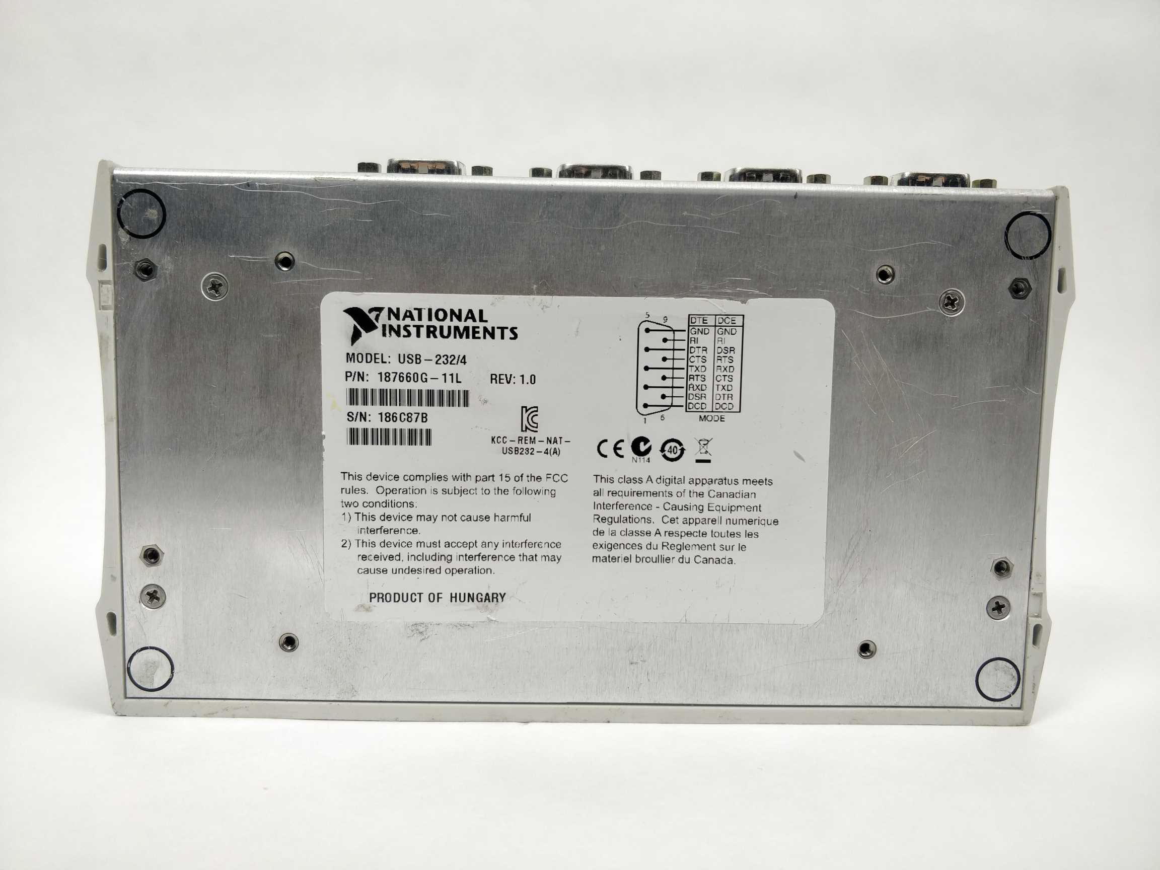 National Instruments USB-232/4 Serial Interface Device 187660G-11L Online Hot Salg