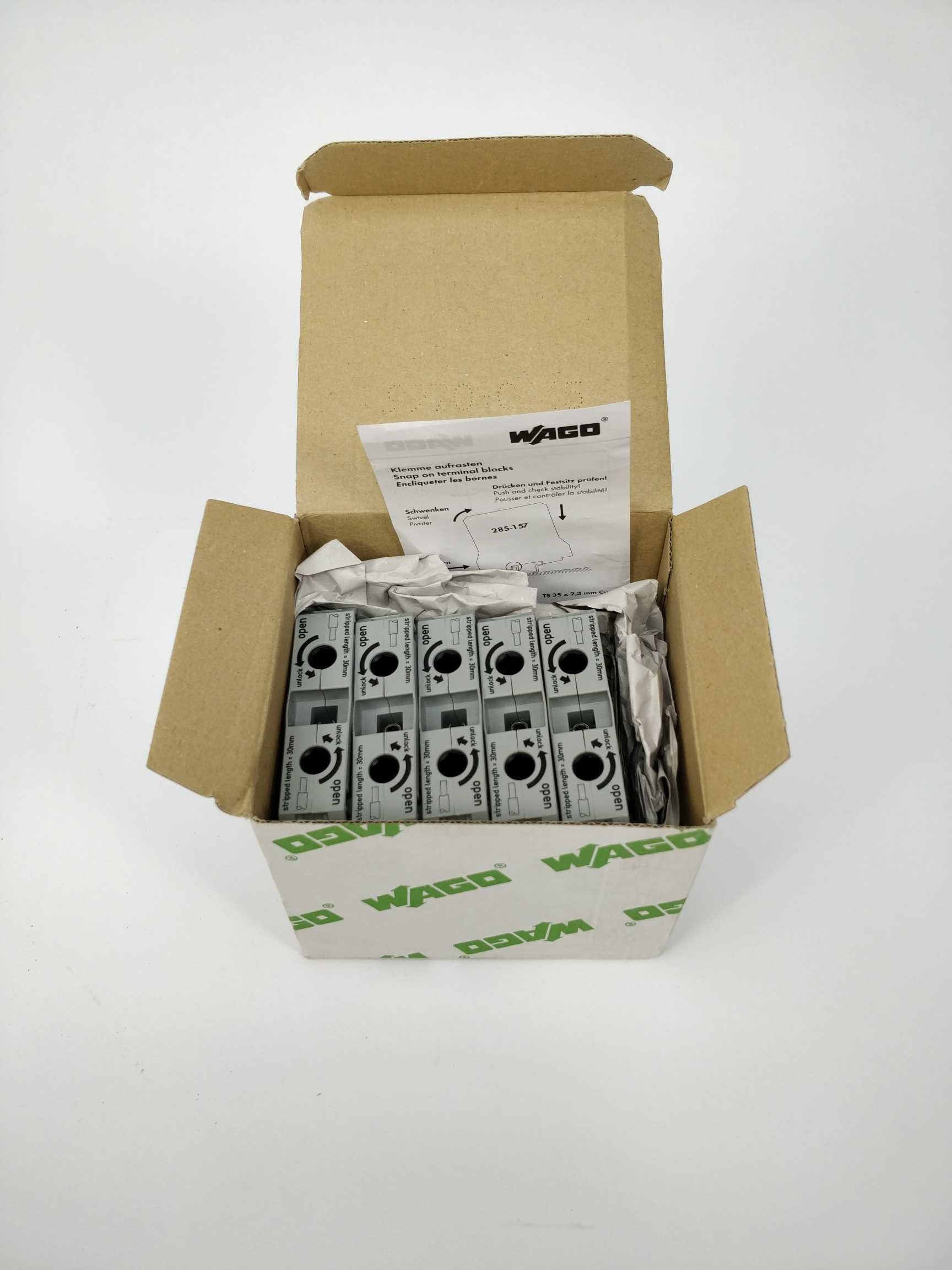 Wago 285-150 2-conductor through terminal block 5pcs Levere
