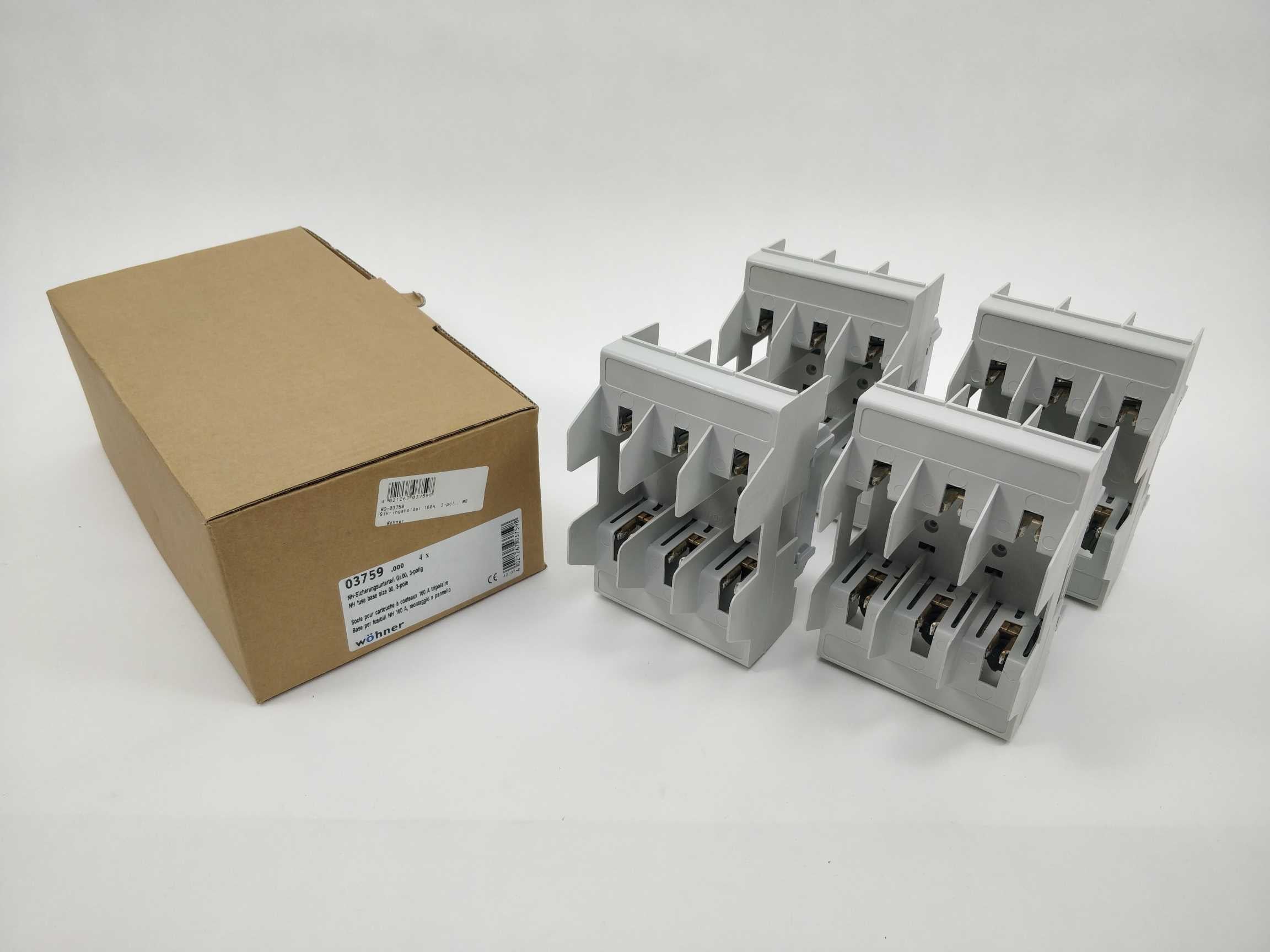 wohner-03759-nh-fuse-base-size-00-3-pole-4-pcs-box_1.jpg wöhner 03759 NH fuse base size 00, 3-pole 4 Pcs. box