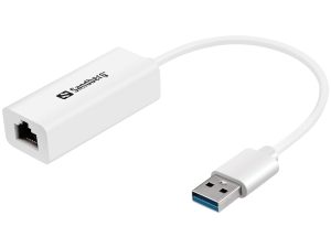 Sandberg USB3.0 Til LAN Adapter, Hvid Hot på udsalg