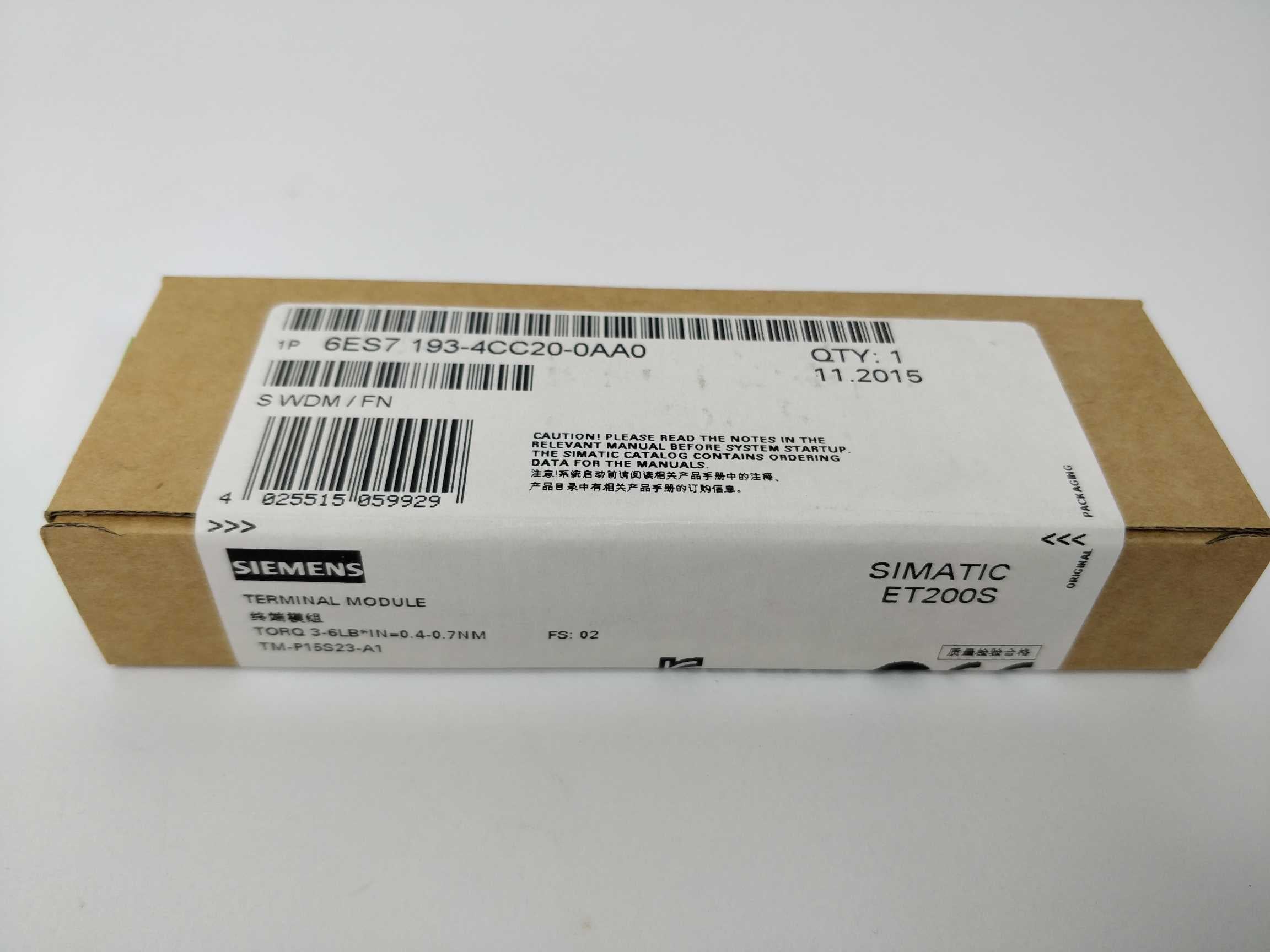 siemens-6es7193-4cc20-0aa0-terminal-module-tm-p15s23-a1_1.jpg Siemens 6ES7193-4CC20-0AA0 Terminal Module TM-P15S23-A1