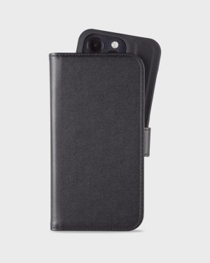 Holdit iPhone 14 Pro Magnet Case Læder Cover m. Pung på udsalg