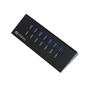 Sandberg USB 3.0 Hub 7 porte, Sort