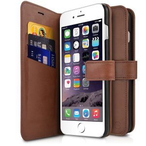ITSKINS BOOK Flipcover til iPhone 6/6s/7/8/SE2/SE3 - Brun
