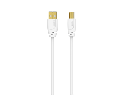 Sinox USB 2.0 printerkabel, Hvid Online nu