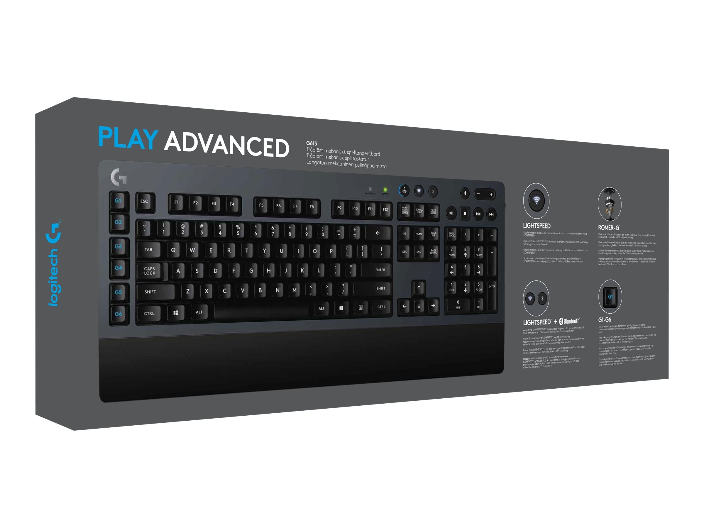 Gamer Keyboard Logitech G613 Mekanisk Trådløs