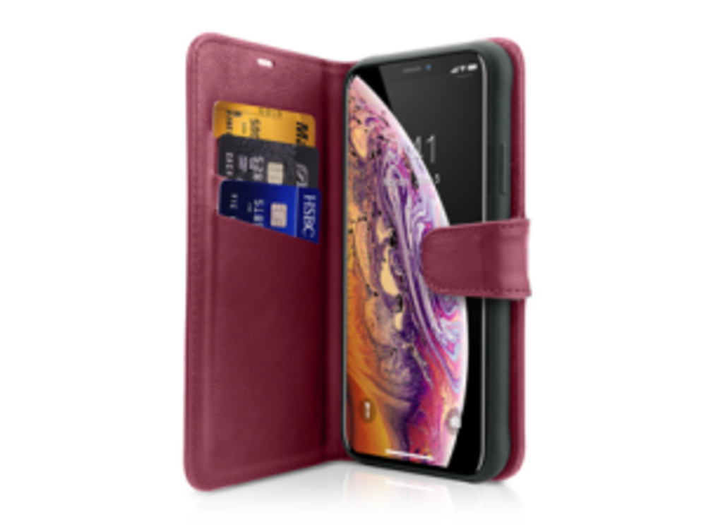 ITSKINS BOOK Flipcover til iPhone X/Xs - Rød