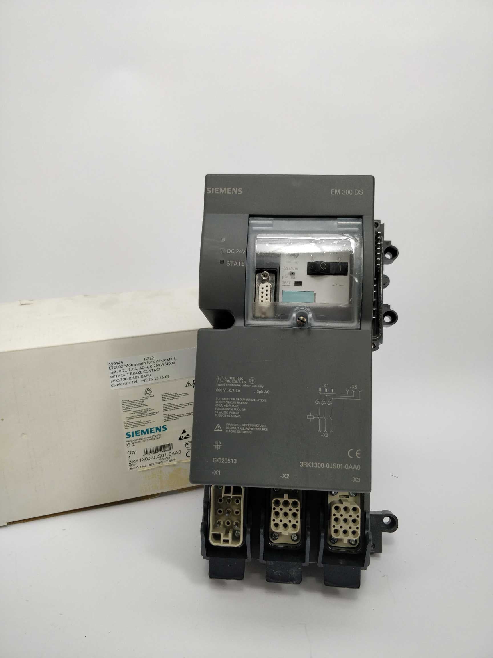 Siemens 3RK1300-0JS01-0AA0 EM300DS Electromechanical direct starter Hot på udsalg