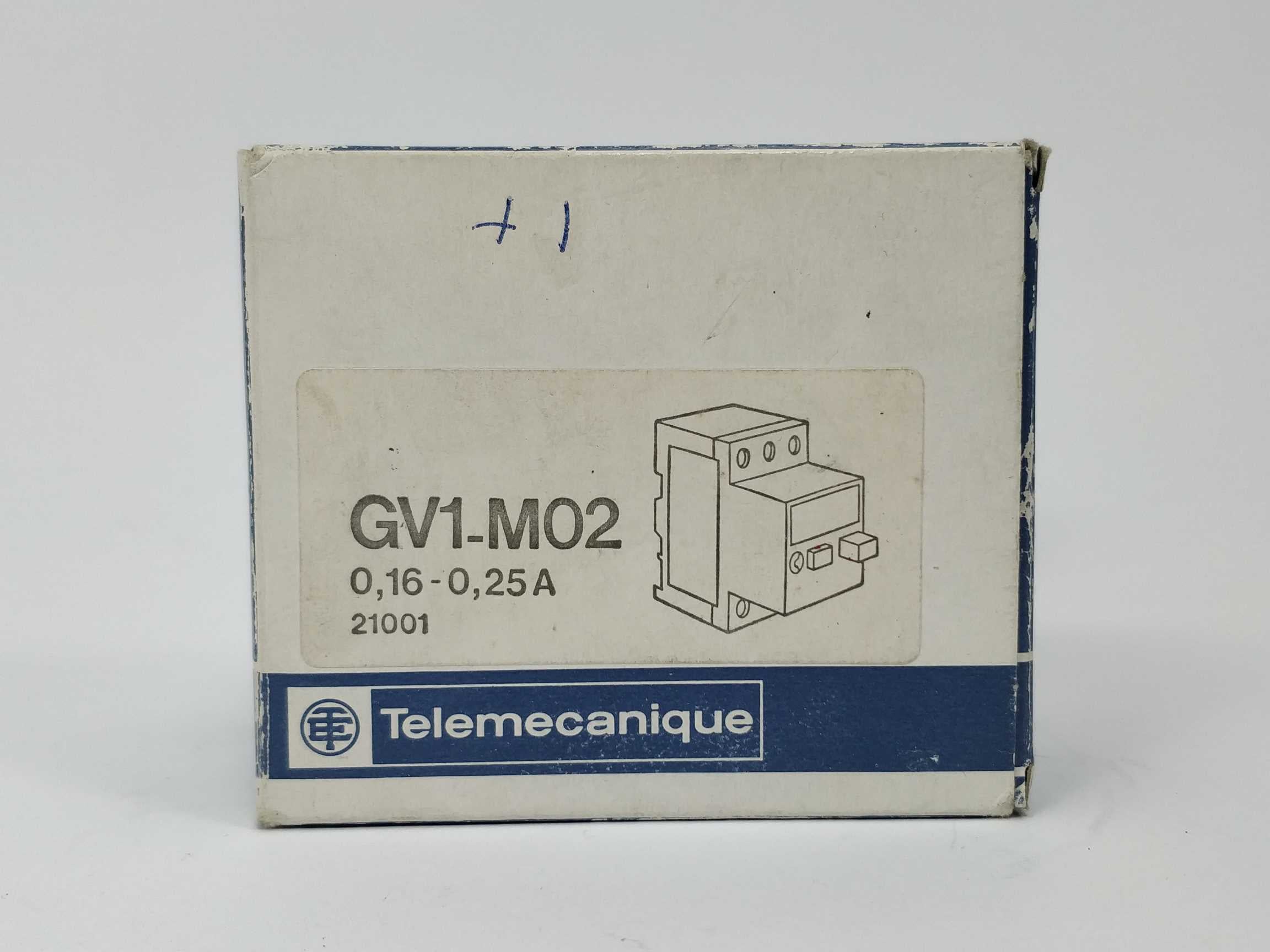 telemecanique-gv1-m02-motor-circuit-breaker-016-025a_1.jpg TELEMECANIQUE GV1-M02 Motor circuit breaker 0,16-0,25A Online