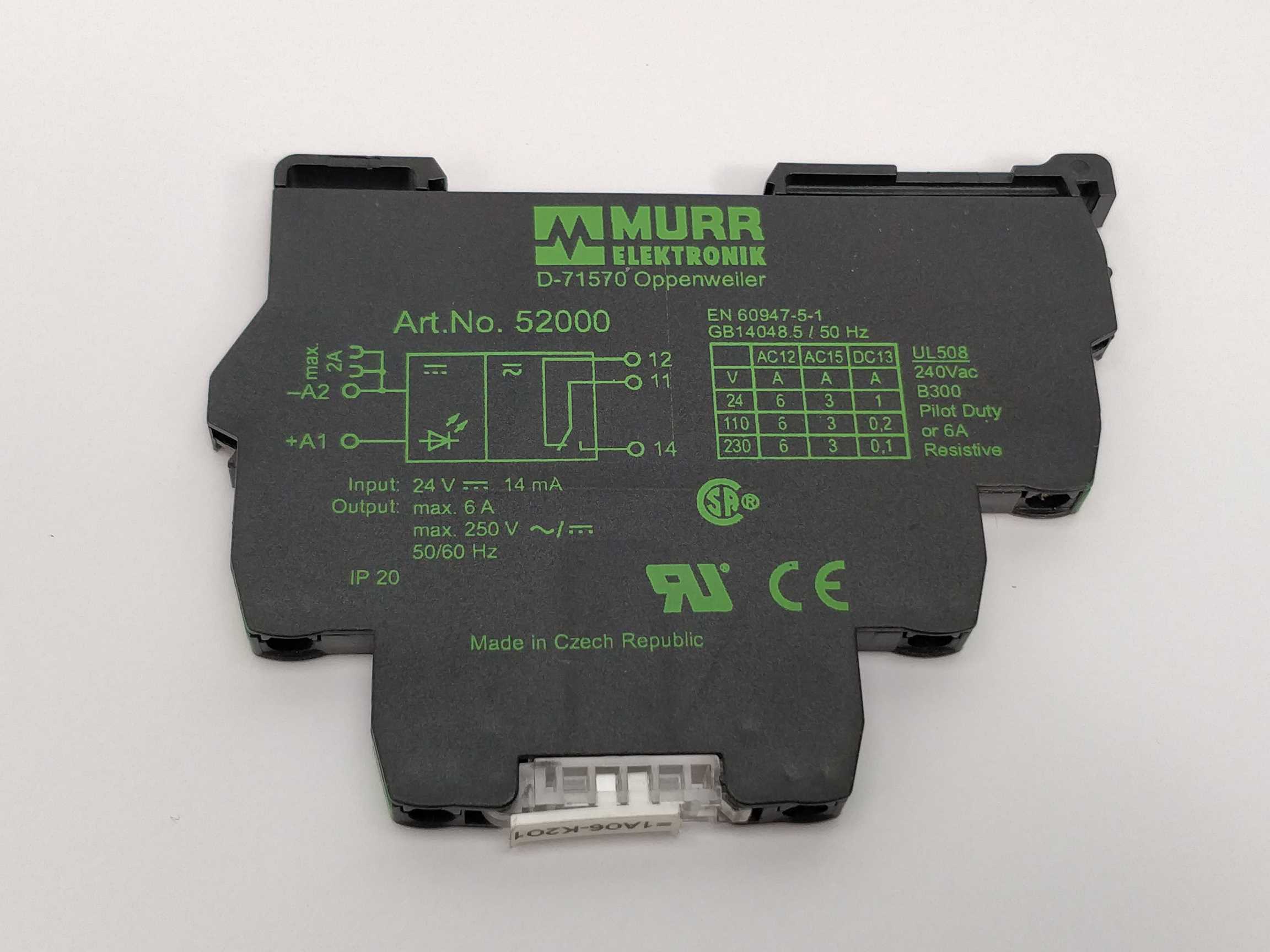 murr-52000-miro-6-2-24vdc-1u-output-relay-5-pcs_2.jpg Murr 52000 Miro 6.2 24VDC-1U output relay 5 Pcs