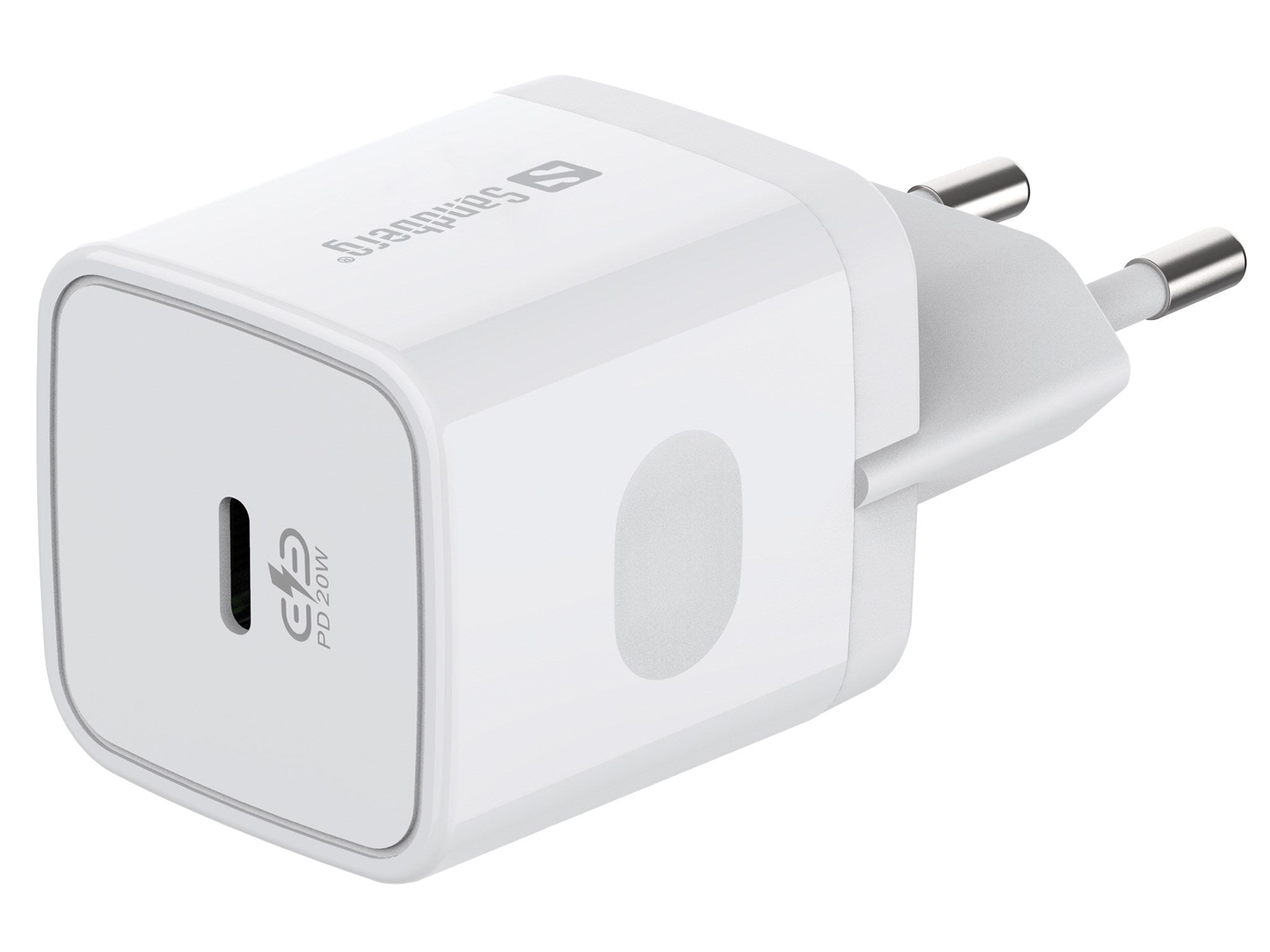 Sandberg USB-C AC Oplader 20W, Hvid