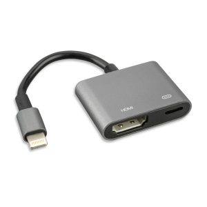 4smarts Lightning til 4K HDMI Kabel, Grå på udsalg