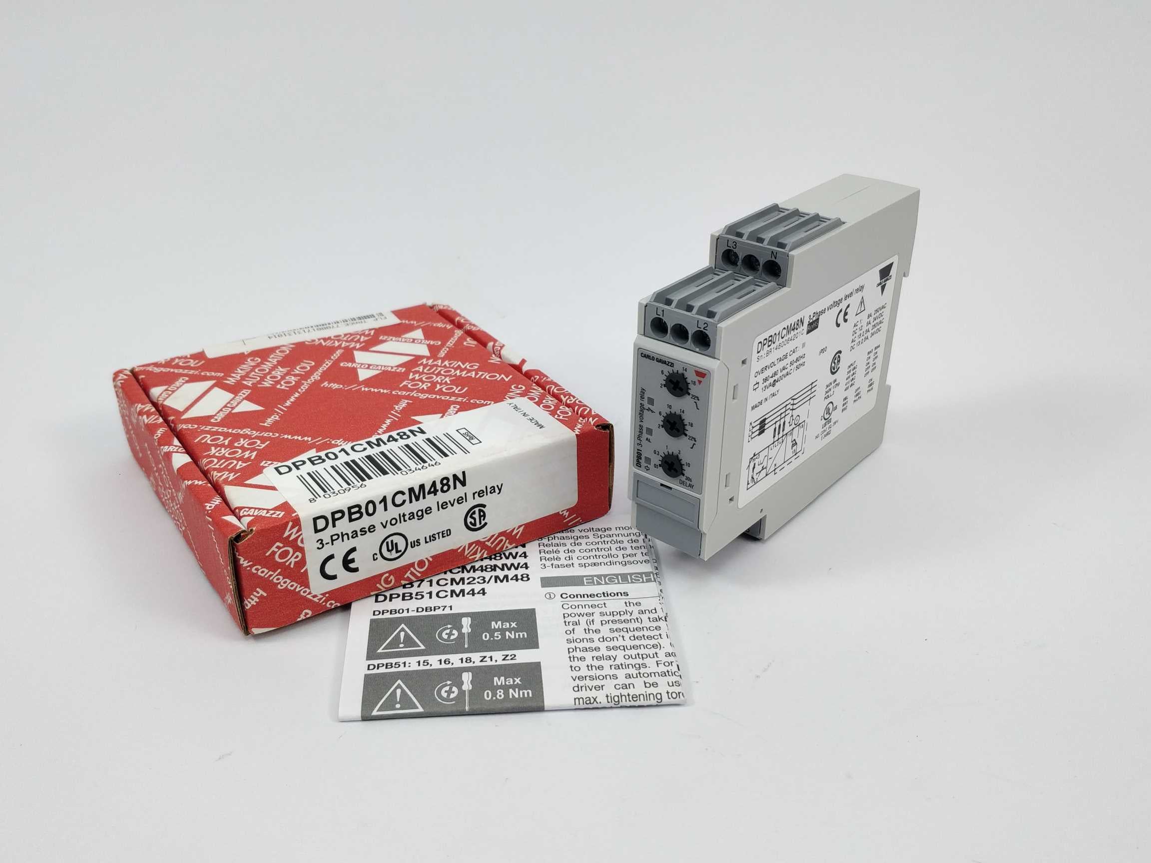Carlo Gavazzi DPB01CM48N 3-Phase voltage level relay på udsalg