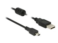 DeLOCK USB 2.0 USB-kabel 1.5m Sort på udsalg