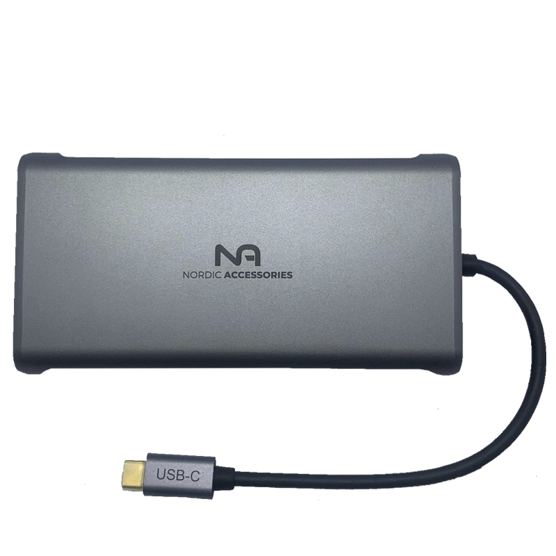 Nordic Accessories NOR-UH12H 12-in-1 USB-C Dockingstation