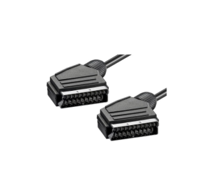 Scart kabel, 1.5m, Sort