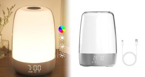 Solopgangsvækkeur LED Natlys Rabat