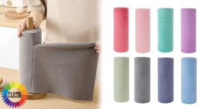 Genanvendelig Mikrofiber Køkkenhåndklæderulle (20 ark)