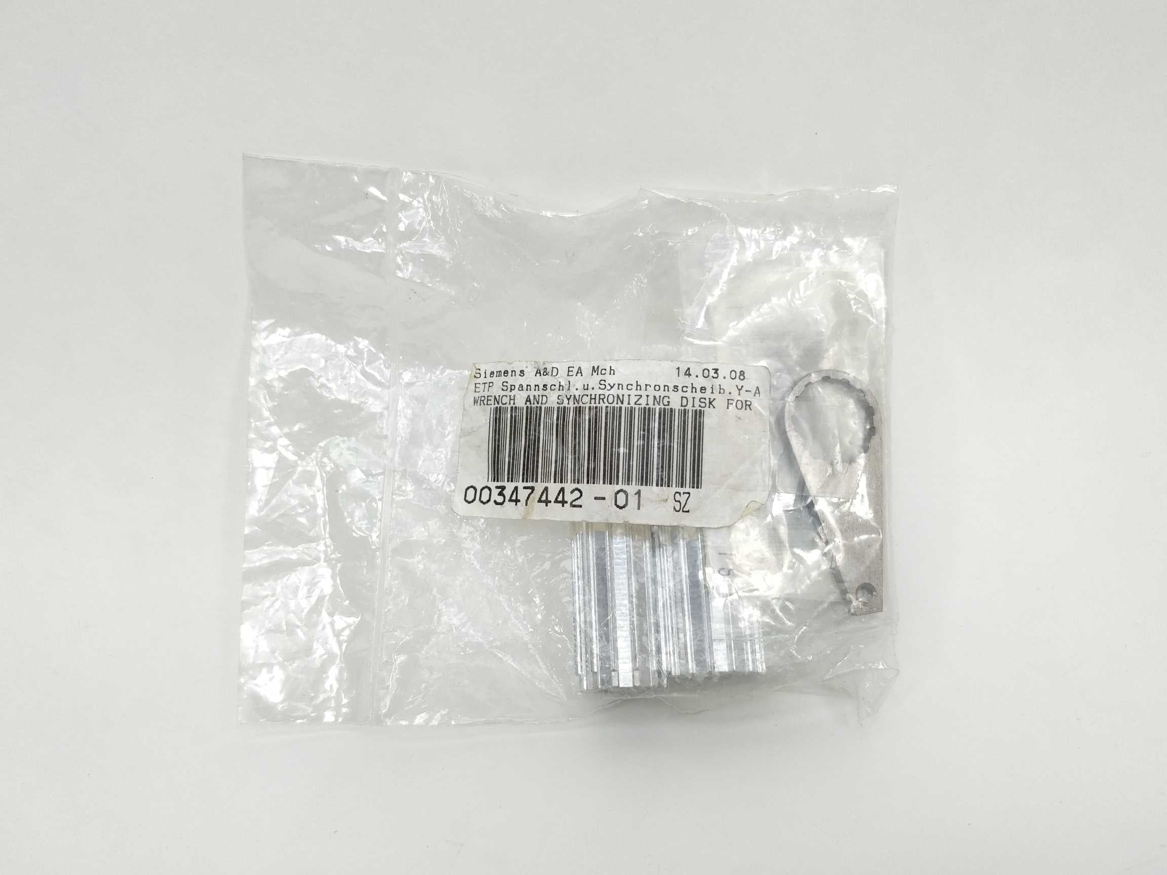 Siemens A&D EA MCH 00347442-01 Wrench and Syncronizing Disk