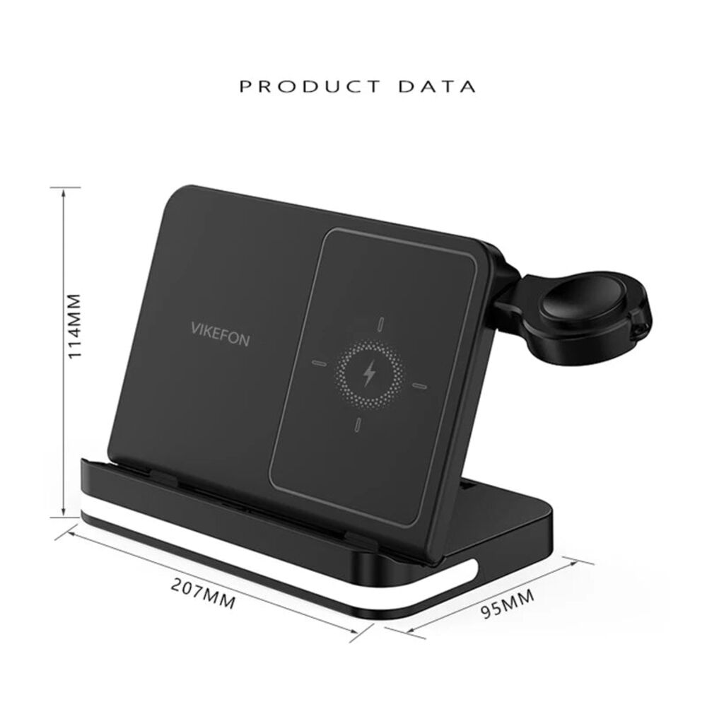 Trådløs Opladerstander til iPhone og Samsung Mode