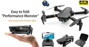 Innovativ drone med vidvinkelkamera