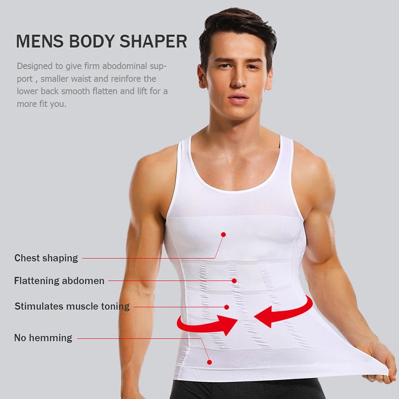 Slankende Body Shaper Vest til Mænd