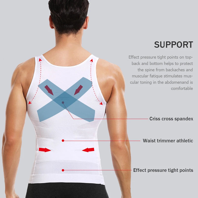 Slankende Body Shaper Vest til Mænd
