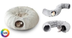 Fluffy Plys Kattetunnel Seng på udsalg