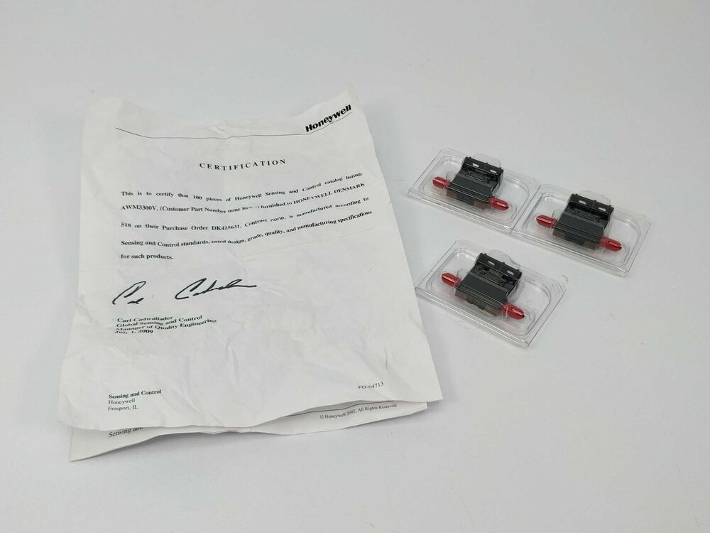 Honeywell AWM3300V Flow Sensors 1.0 SLPM Straight 1000sccm, New Online nu