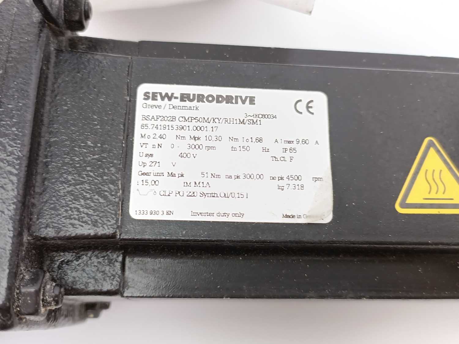 SEW-EURODRIVE 65.7419153901.0001.17 BSAF202B CMP50M/KY/RH1M/SM1 Servo Motor